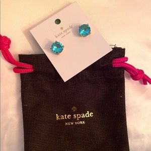 kate spade blue stud earrings